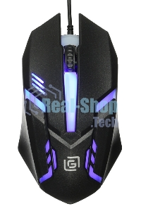 Мышь проводная Oklick 396M INSOMNIA черный, 1000 dpi, USB, кнопки - 3