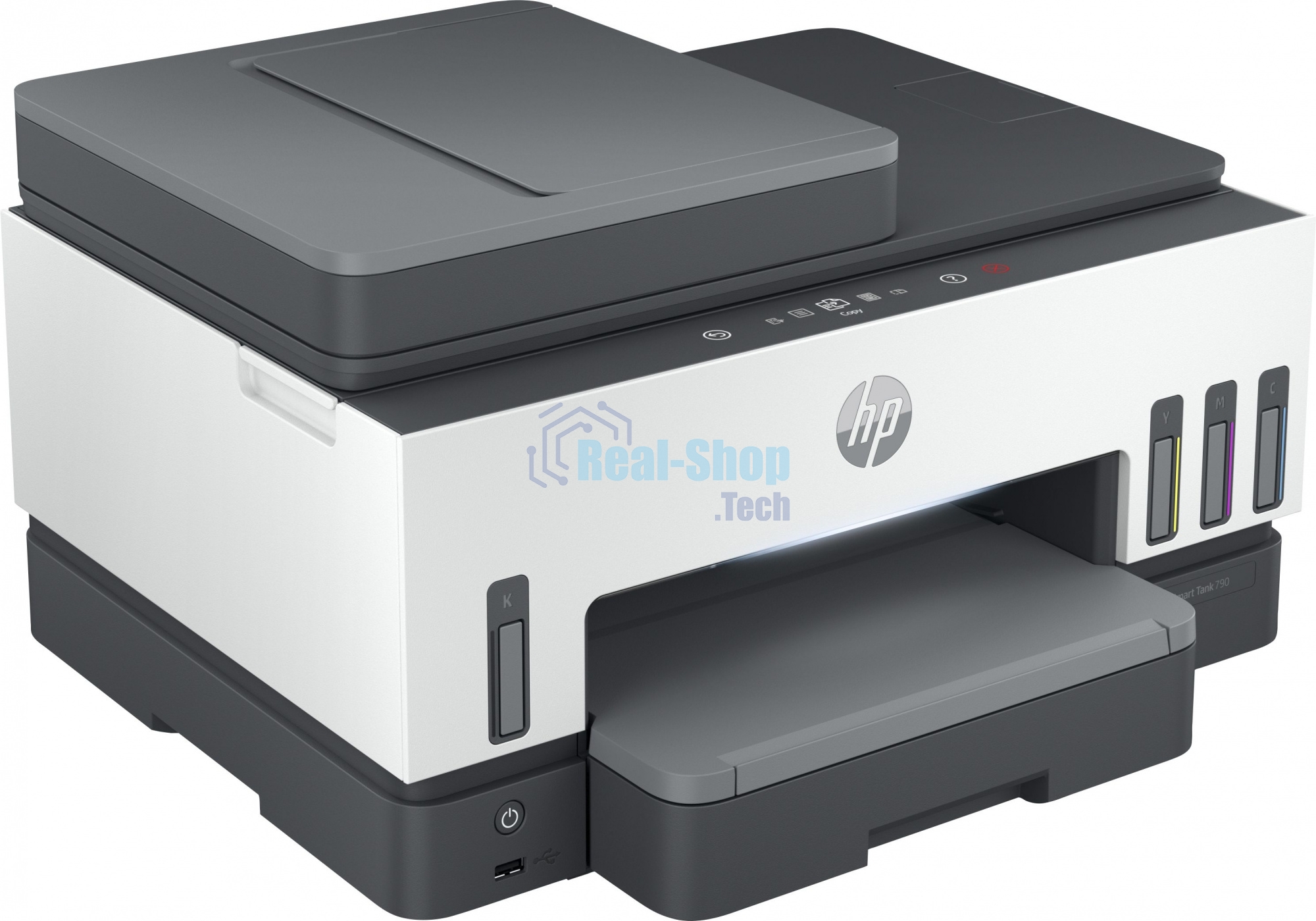 МФУ струйное HP Smart Tank 790 (4WF66A), A4, цветной, печ. до 15 стр/мин. (ч/б) до 9 стр/мин. (цвет), 1200 x 1200 dpi (ч/б печать, скан.) 1200 x 4800 dpi (цвет), USB, Wi-Fi, BlueTooth, Air Print, Mopria