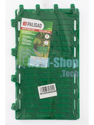 Протектор для защиты стволов деревьев Palisad комплект 4 шт., зеленый