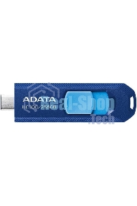 Флешка USB ADATA UC300 (ACHO-UC300-256G-RNB/BU), 256Gb, USB 3.2 Gen1, R/W 100/30, синий/голубой