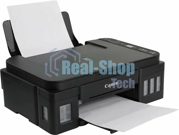 МФУ струйное Canon PIXMA G3410 (2315C009), A4, цветное, печ. 8.8 стр/мин (ч/б) 5 стр/мин (цвет), скан. до 19 стр/мин., 4800x1200 dpi (принтер) 1200х600 dpi (сканер), USB, Wi-Fi