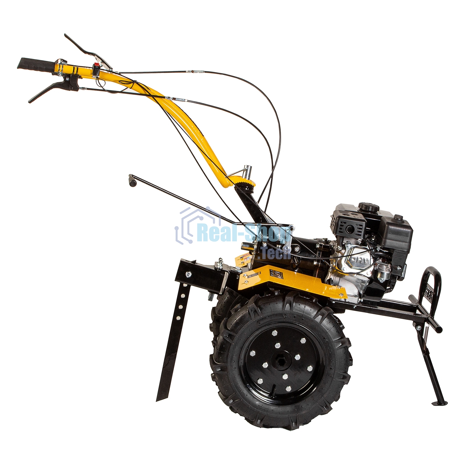 Мотоблок Denzel DPT-270X, 7 л.с., диск.сцеп, шир 90 см, глуб 35 см, фрез 3х4, ВОМ, передачи 2В/1Н