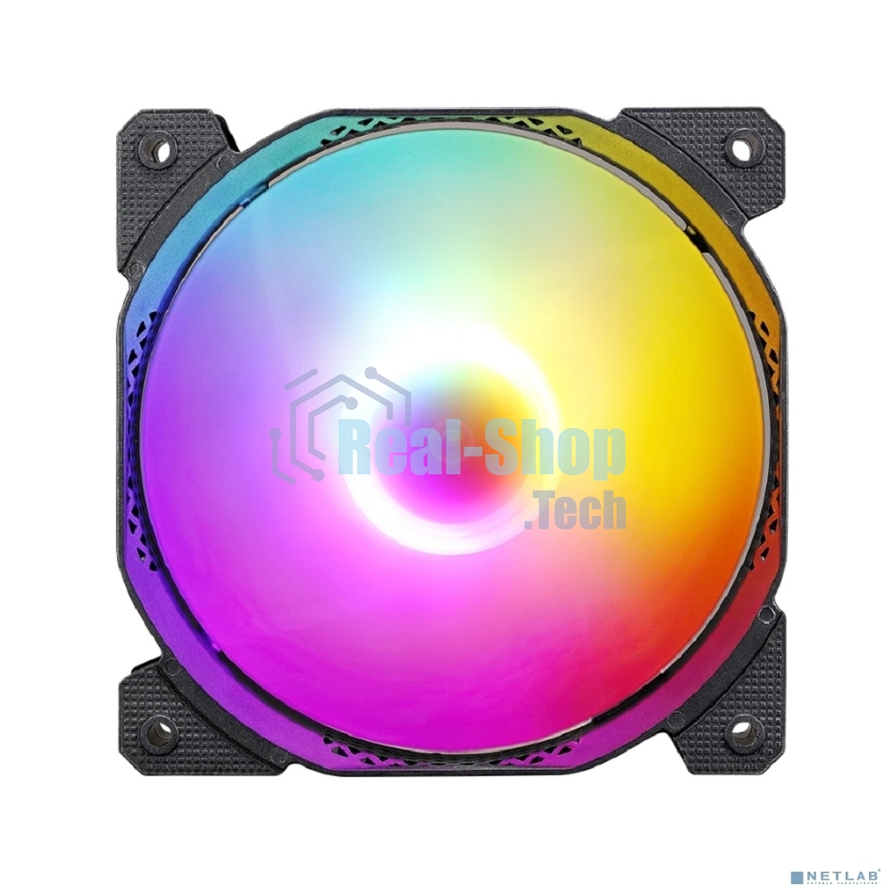 Вентилятор для корпуса Aerocool/Formula Cosmic 12BK ARPW ARGb черный, 120 мм, 1500 об/мин, 26.8 дБ, 4 pin
