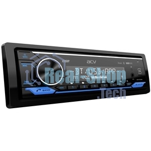 Автомагнитола ACV ADX-907BM, 1 DIN, Bluetooth, USB Type-A, AUX, пульт ДУ