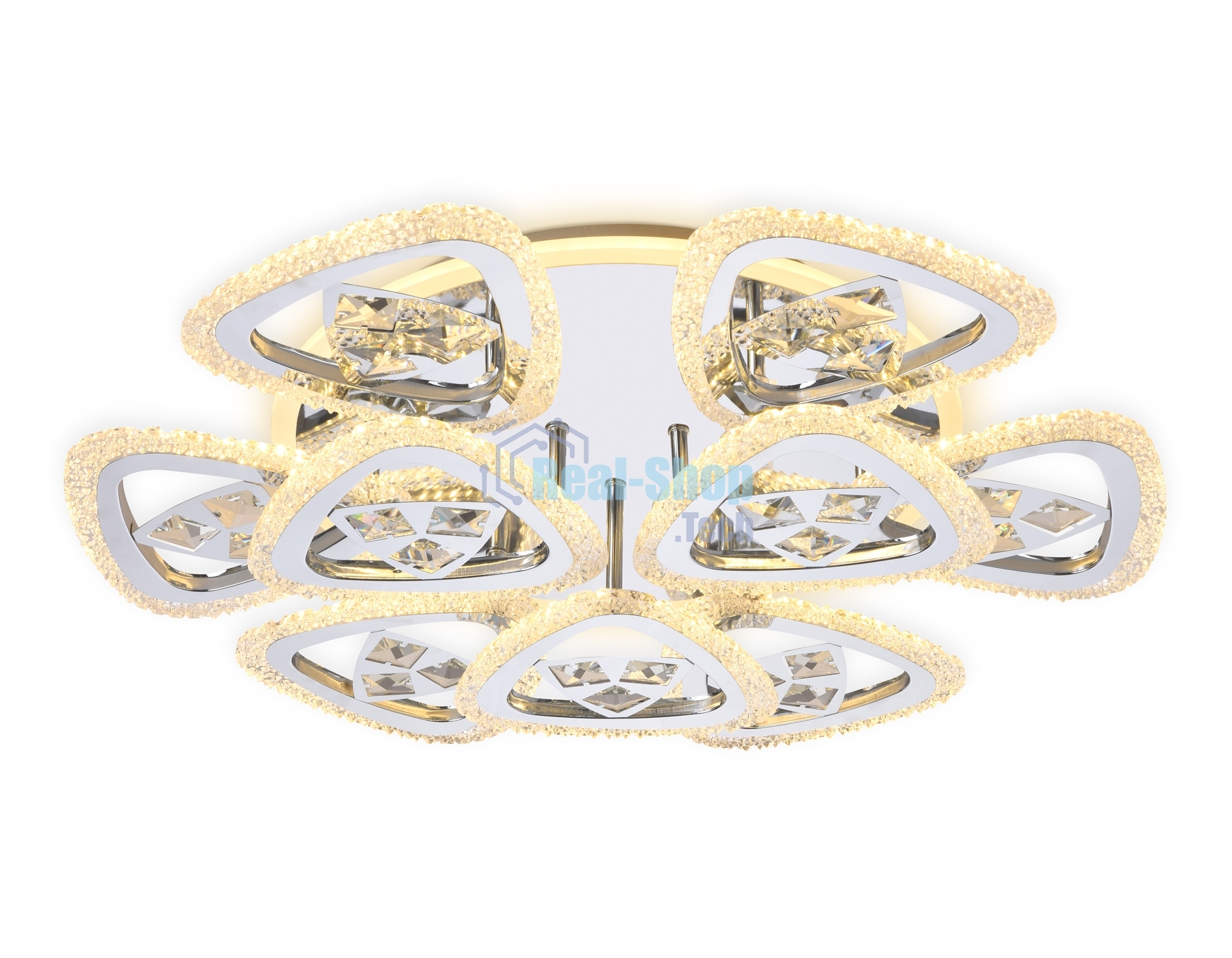 Светильник Ambrella light FA2922 CH хром 138W 600*600*130 (ПДУ РАДИО 2.4)