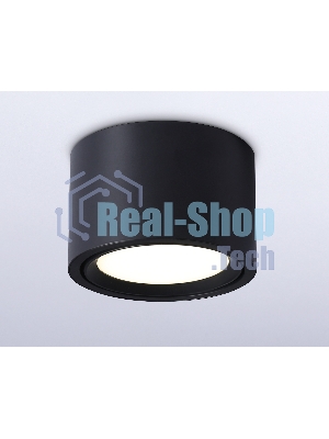 Светильник накладной TN6808 BK черный GX53 D100*65