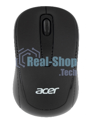 Мышь беспроводная Acer OMR133 черный, 1000 dpi, радиоканал, USB, кнопки - 3
