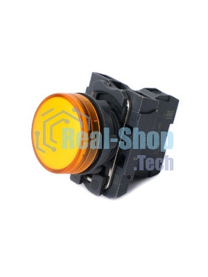 Лампа светосигнальная SB5 d22мм 230-240В AC желт. в сборе SE SB5AVM5