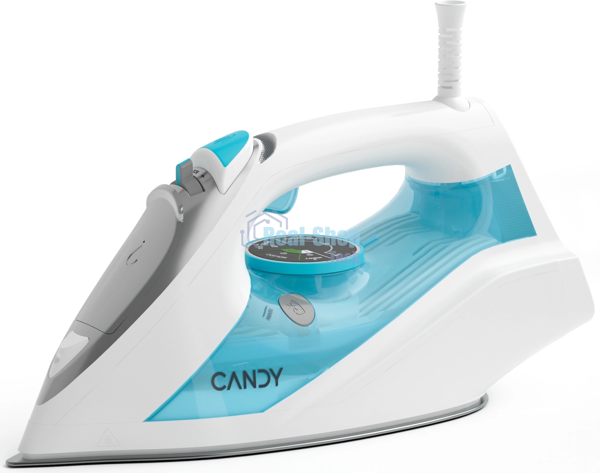 Утюг Candy CI-101 белый/голубой, 2700 Вт, 55 г/мин, 160 г/мин, 500 мл
