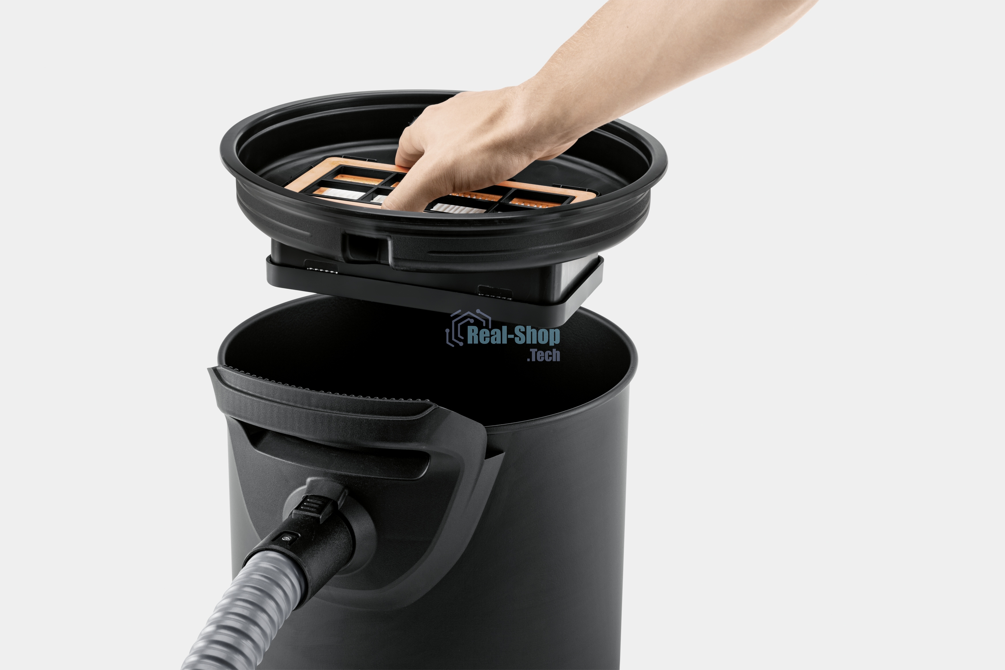 Пылесос Karcher AD 4 PREMIUM желтый/черный, 150/600 Вт, уборка сухая, пылесборник контейнер 17 л