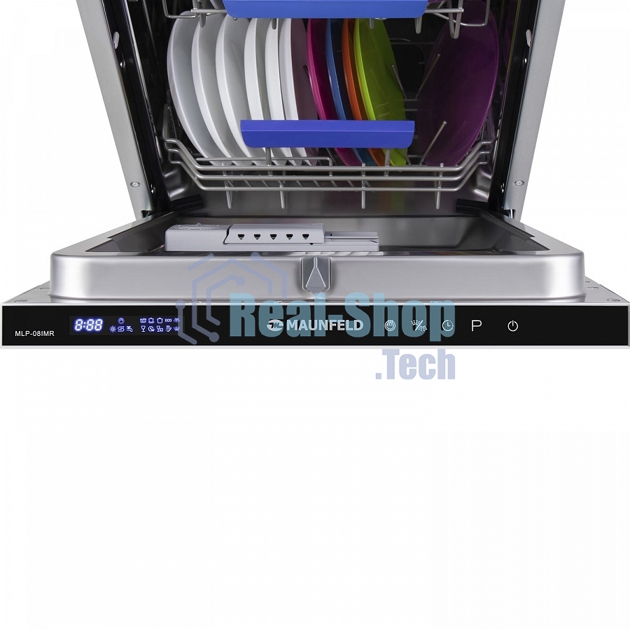 Встраиваемая посудомоечная машина Maunfeld MLP-08IMR, черный, 44.5 см, 10 компл., 47 дБ, класс A++