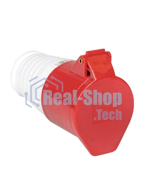 Розетка кабельная 32А 380В 3P+РЕ IP44 (224) EKF ps-224-32-380