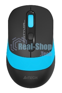 Мышь беспроводная A4Tech Fstyler FG10S черный/синий, 2000 dpi, радиоканал, USB, кнопки - 4