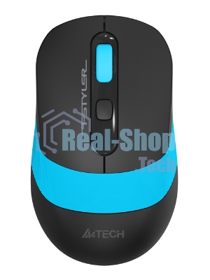 Мышь беспроводная A4Tech Fstyler FG10S черный/синий, 2000 dpi, радиоканал, USB, кнопки - 4