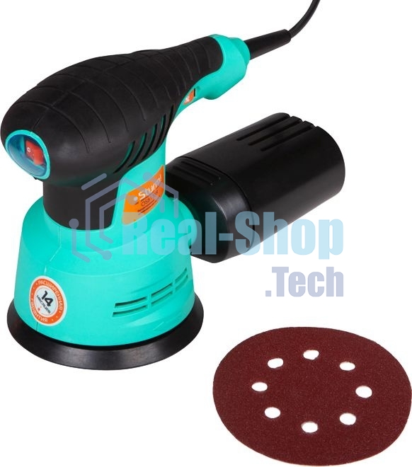 Эксцентриковая шлифовальная машина Sturm OS8135R Эксцентриковая шлифмашина Sturm, 350Вт, d 125мм, рег обор. 5000-12000об/мин, ПЫЛЕСБОР OS8135R