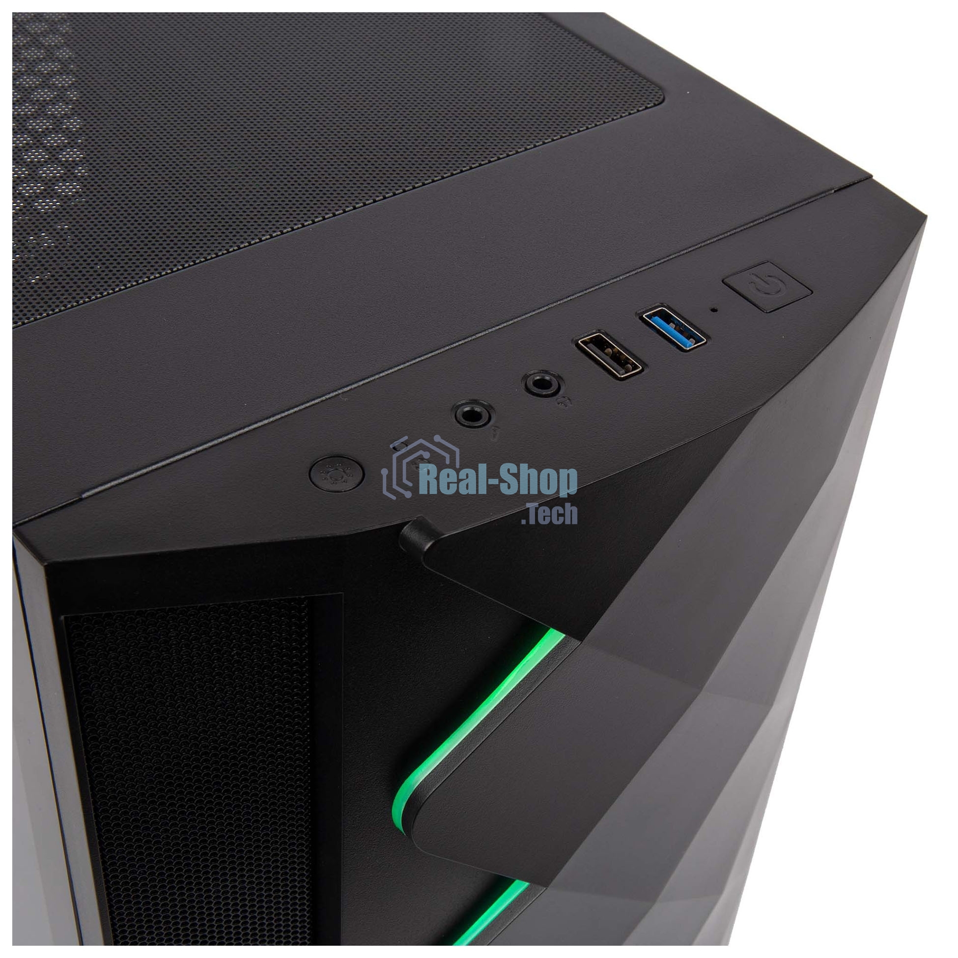 Компьютерный корпус Hiper DCB черный без БП ATX 1x120mm 1x140mm 1xUSB2.0 1xUSB3.0 audio bott PSU