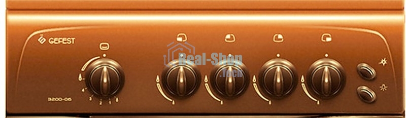 Плита газовая Gefest ПГ 3200-06 К19 коричневый, конфорок 4 шт, духовка 42 л, 50 см x 85 см x 57 см