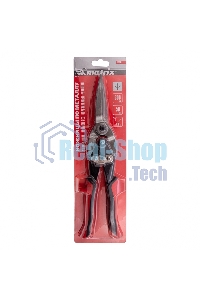 Ножницы по металлу Matrix, удлиненные, 285 мм, пряморежущие, обрезиненные рукоятки