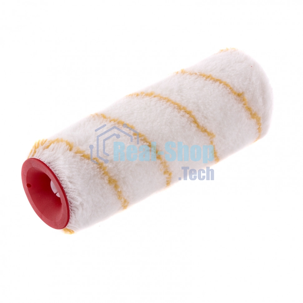 Валик сменный Matrix полиакрил желтая полоса, 180мм, ворс 12мм, D 48мм, Dруч.8мм