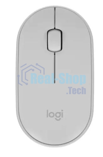 Мышь беспроводная Logitech Pebble M350 белый, 1000 dpi, радиоканал, Bluetooth, USB, кнопки - 3