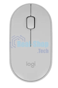 Мышь беспроводная Logitech Pebble M350 белый, 1000 dpi, радиоканал, Bluetooth, USB, кнопки - 3