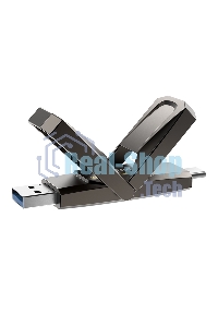 Флешка USB Netac US5 1Tb USB 3.2+TypeC Solid State Flash, up to 550MB/500Mb/s