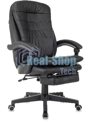 Кресло Бюрократ T-9950MSG-F/BLACK-PU черный, экокожа