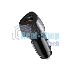 Автомобильное зарядное устройство c двумя портами Rexant (USB-A QC 3.0 + USB-C PD) cо световой индикацией, 20Вт, черное