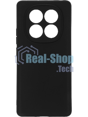 Чехол (клип-кейс) BoraSCO для Xiaomi Redmi Note 14 Pro 4G Silicone Case черный (74848)