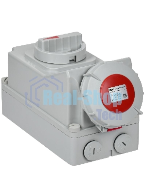 Розетка с механической блокировкой ССИ-825 32А-6ч 380В 3P+PE+N IP67 | PSR12-032-5-5-67 | IEK