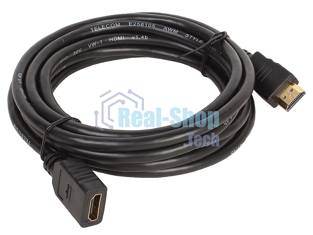 Кабель удлинительный Telecom 1.4V HDMI-19M/HDMI-19F 3m (CG501D_M/F /VHD6105D-3M)