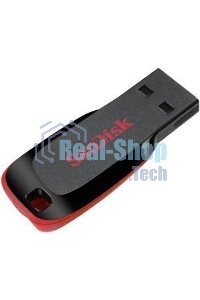 Флешка USB Sandisk CZ50 Cruzer Blade (SDCZ50-064G-B35), 64Gb, USB 2.0, R/W 15/4, черный/красный