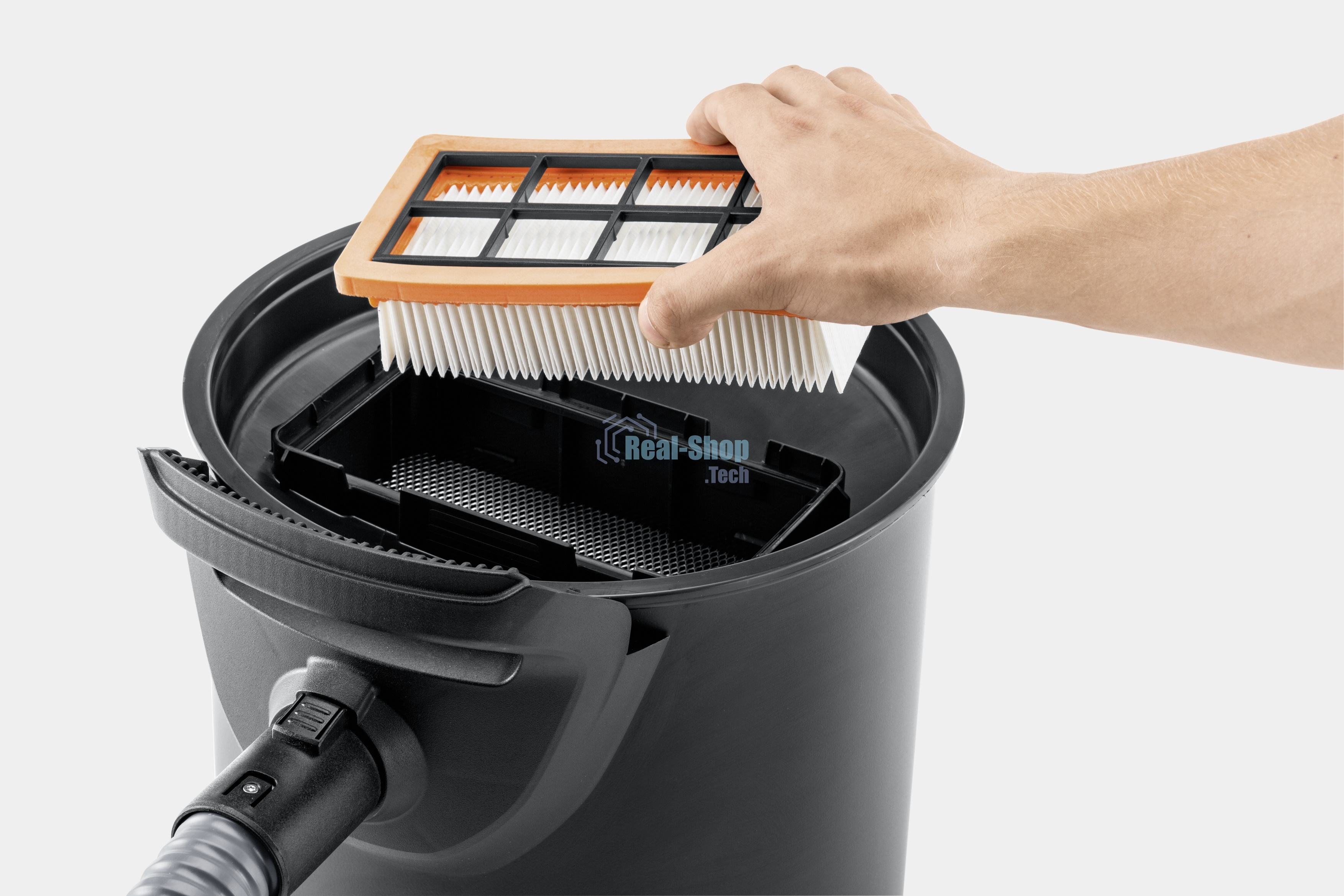 Пылесос Karcher AD 4 PREMIUM желтый/черный, 150/600 Вт, уборка сухая, пылесборник контейнер 17 л