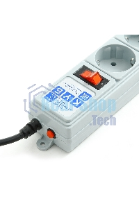 Сетевой фильтр Powercube SPG-B-10 3 м (5 розеток) серый (коробка)