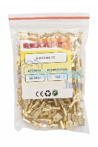 Клемма плоская Rexant гнездо 7.5 мм 1-2.5 мм² (РП-м 2.5-(6.3))