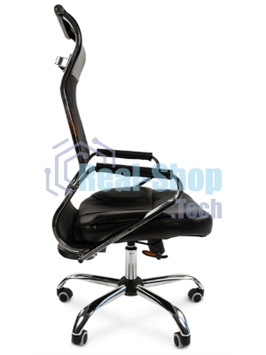 Кресло Chairman 700 черный, сетка, 120 кг, механизм качания