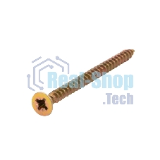 Саморез универсальный Kranz 5х70, желтый цинк, короб (100 шт./уп.)