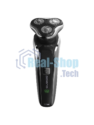 Электробритва PMR 0307RС wet&dry PRO 5 blades+ электрическая (Polaris), черный/хром