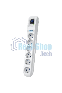Сетевой фильтр Pilot L GP 6 розеток (5 евро + 1GP) 10 м/Surge protector Pilot L GP 6 outlets (5 EUR + 1GP) 10 m белый