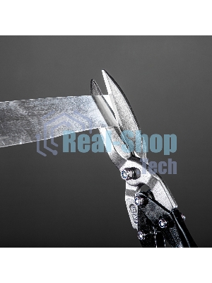 Ножницы по металлу Matrix, удлиненные, 285 мм, пряморежущие, обрезиненные рукоятки