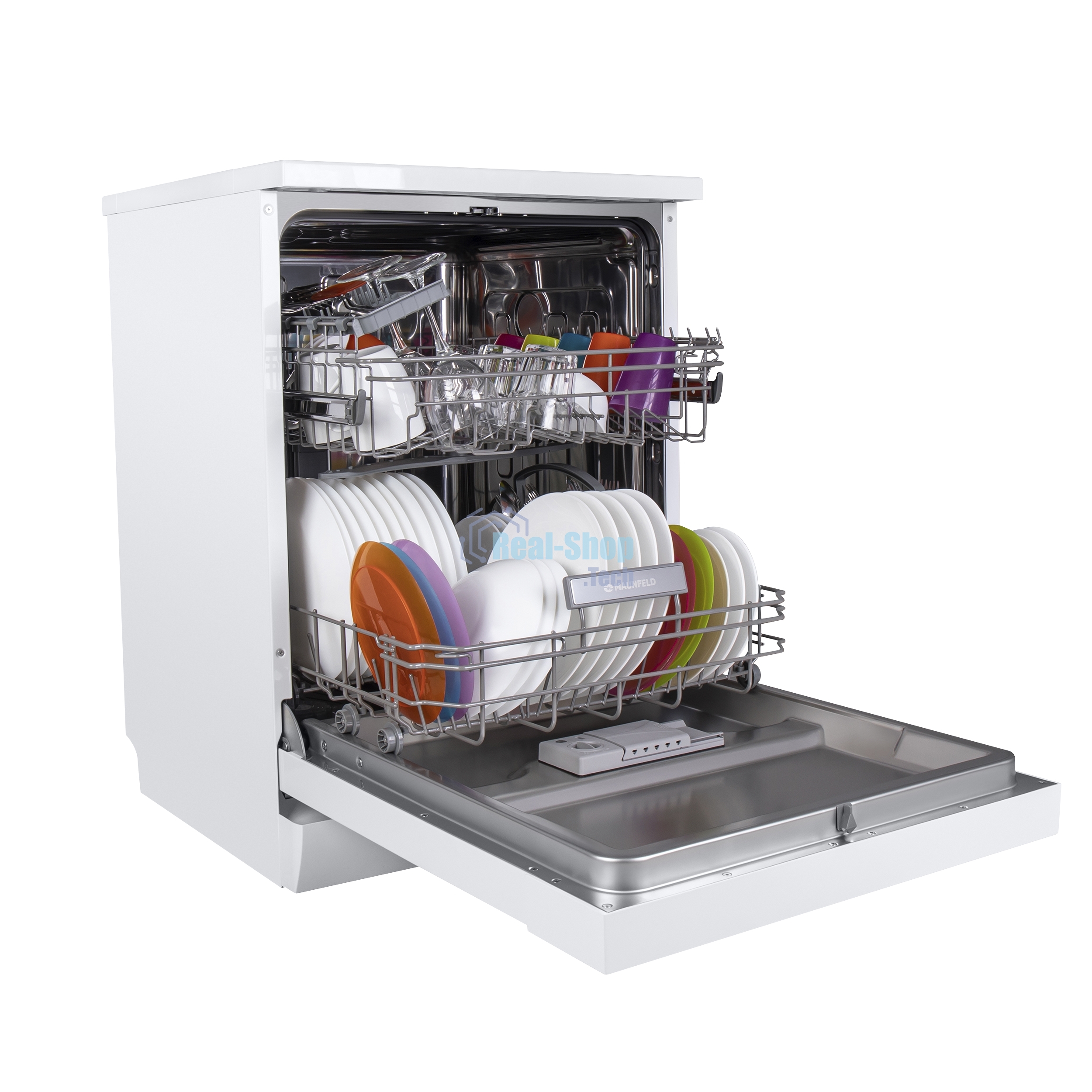 Посудомоечная машина Maunfeld MWF12S, белый, 59.8 см, 12 компл., 52 дБ, класс A+