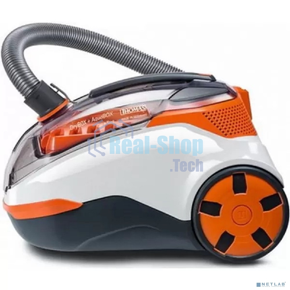 Моющий пылесос Thomas DryBOX + AquaBOX Cat&Dog белый/оранжевый, 325/1700Вт, уборка сухая, пылесборник контейнер 2.6 л