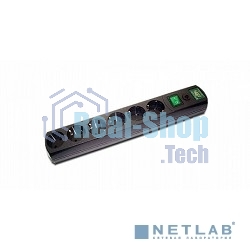 Сетевой фильтр MOST Сетевой фильтр RG 2 м (6 розеток), черный 587277