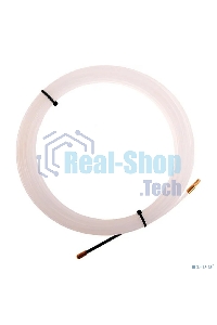 Протяжка кабельная Rexant (мини УЗК в бухте), 15 м нейлон, d=3 мм, латунный наконечник, заглушка