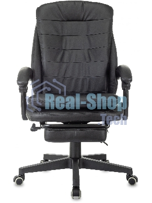 Кресло Бюрократ T-9950MSG-F/BLACK-PU черный, экокожа