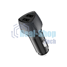 Автомобильное зарядное устройство c двумя портами Rexant (USB-A QC 3.0 + USB-A 3,1A) со световой индикацией, 18Вт, черное