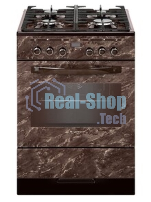 Плита комбинированная Gefest 6502-04 0054 коричневый, конфорок 4 газовых, духовка 55 л, 60 см x 85 см x 60 см