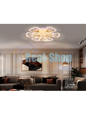 Светильник Ambrella light FA2923 GD золото 138W 600*600*130 (ПДУ РАДИО 2.4)