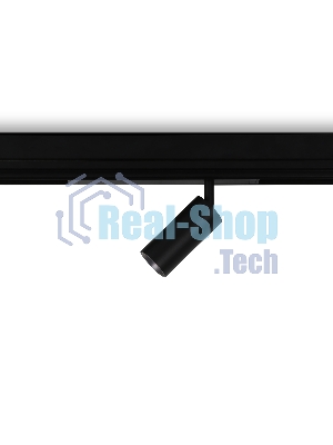 Управляемый светодиодный светильник для шинопровода Magnetic Ambrella light GL1212 BK черный IP20 12W 3000K-6400K 220V 36° D45*100 (Без ПДУ)