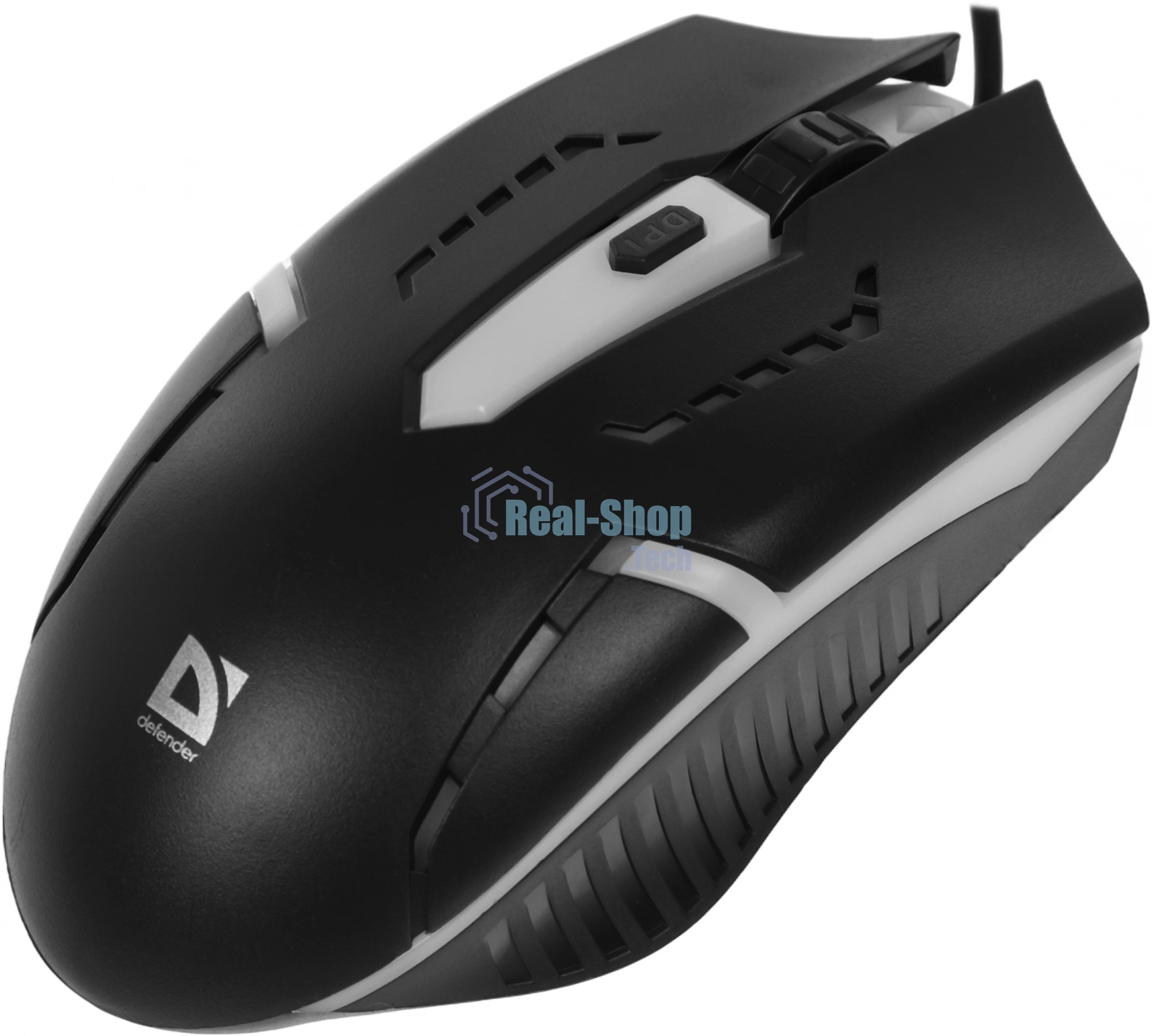 Мышь проводная Defender Flash MB-600L черный, 1200 dpi, USB, кнопки - 4